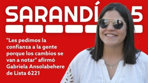 &ldquo;Nuestro compromiso es dar respuesta a la gente&rdquo; asegur&oacute; Gabriela Ansolabehere de Lista 6221