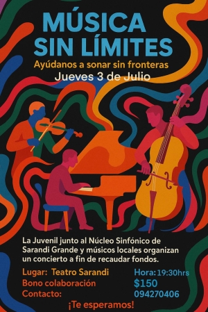 M&uacute;sicos de Orquesta Juvenil del Sodre se presentar&aacute;n el 3 de julio en Sarand&iacute; Grande
