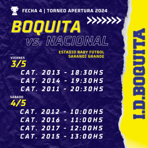 Boquita recibir&aacute; a Nacional en el Estado de Baby F&uacute;tbol de Sarand&iacute; Grande