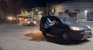 Una extensa caravana en Sarand&iacute; Grande para celebrar la victoria celeste
