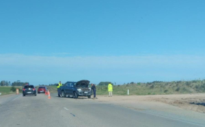 Traumatismo leve de t&oacute;rax sufri&oacute; conductor de camioneta al chocar contra cami&oacute;n pr&oacute;ximo a Sarand&iacute; Grande
