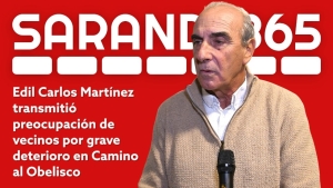 Edil Carlos Mart&iacute;nez traslad&oacute; reclamo de vecinos para bacheo urgente de Camino al Obelisco