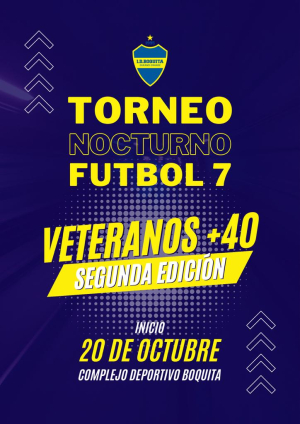 El 20 de octubre comenzar&aacute; el 2&deg; Torneo Nocturno de F&uacute;tbol 7 para Veteranos en Sarand&iacute; Grande