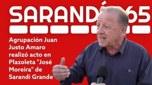 Juan Amaro Cedr&eacute;s reafirm&oacute; su compromiso y el de su equipo en acto en Sarand&iacute; Grande