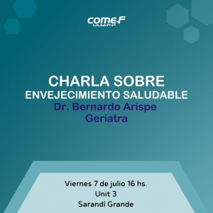 Taller sobre envejecimiento saludable brindar&aacute;n COMEF y Uni 3 en Sarand&iacute; Grande