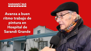 Pintaron un 80% del exterior del Hospital de Sarand&iacute; Grande y gestionan recursos para avanzar con la pintura interior