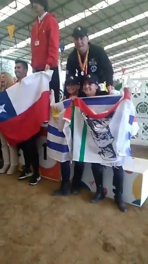 Gonzalo Benoit del Centro de Equinoterapia de Sarand&iacute; Grande gan&oacute; medalla de bronce en las Olimpiadas Fides de Colombia