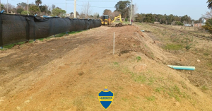 Avanzan las obras para nuevas tribunas en estadio de Boquita en Sarand&iacute; Grande