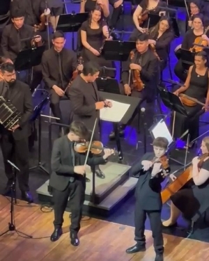 M&uacute;sicos de Sarand&iacute; Grande Juan Laborde y Luciano Ram&oacute;n culminar&aacute;n hoy su gira junto a a Orquesta Juvenil del Sodre con concierto en Gran Canaria