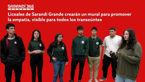Liceales de Sarand&iacute; Grande crear&aacute;n un gran mural para promover la empat&iacute;a, visible para todos desde la calle