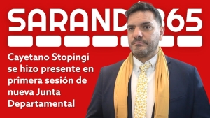 Cayetano Stopingi se hizo presente hoy en asunci&oacute;n de Junta Departamental con el compromiso de apostar a un "entendimiento ineludible"