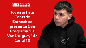 Joven folclorista Conrado Barnech de Sarand&iacute; Grande hace realidad un sue&ntilde;o al debutar en la TV Nacional
