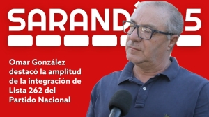 &ldquo;Ahora hay que pisar el acelerador y estamos muy conformes porque la gente acompa&ntilde;a&rdquo;, afirm&oacute; Omar Gonz&aacute;lez de Lista 262, en tramo final de la campa&ntilde;a