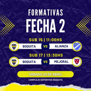 Boquita recibir&aacute; ma&ntilde;ana a Alianza y Mejoral en categor&iacute;as formativas en Sarand&iacute; Grande