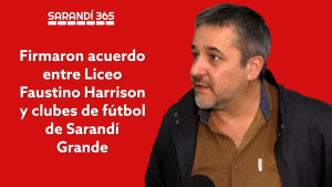 Liceo y clubes de f&uacute;tbol de Sarand&iacute; Grande firmaron innovador acuerdo para brindar apoyo integral a 140 estudiantes