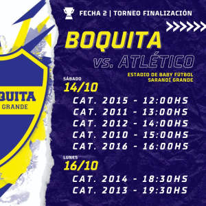 Boquita enfrentar&aacute; hoy a Atl&eacute;tico Florida en baby en Sarand&iacute; Grande