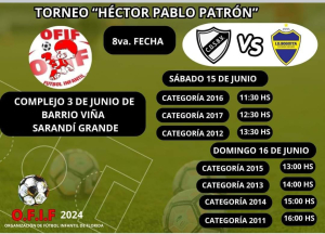 Barrio Vi&ntilde;a y Boquita disputar&aacute;n &eacute;ste fin de semana el cl&aacute;sico de baby f&uacute;tbol en Sarand&iacute; Grande