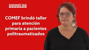 COMEF-IAMPP Sarand&iacute; Grande brind&oacute; taller sobre atenci&oacute;n primaria a politraumatizados