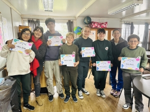 Alumnos Deisler Techera y Juan Audicio ganaron concurso de cuentos cortos en Liceo Faustino Harrison