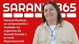 Patricia Mart&iacute;nez se compromete a buscare soluciones para empleo, limpieza, saneamiento y desarrollo de Sarand&iacute; Grande