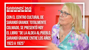 Sarand&iacute; Grande colm&oacute; el Centro Cultural para la presentaci&oacute;n de un libro que relata un momento clave de su historia