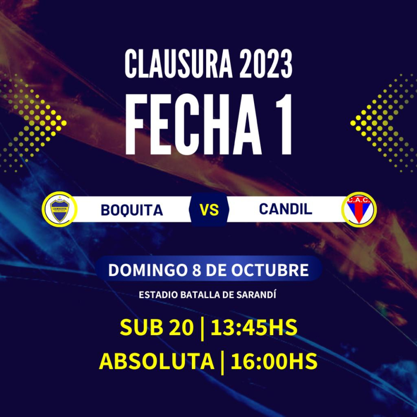 Boquita enfrenta hoy a Candil en Sarand&iacute; Grande