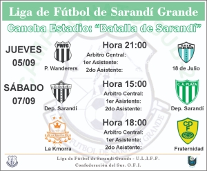 Comenzar&aacute; ma&ntilde;ana el campeonato de Primera Divisi&oacute;n de la Liga de F&uacute;tbol de Sarand&iacute; Grande