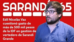 Edil Nicol&aacute;s Vaz cuestion&oacute; que Intendencia de Florida pague $ 549.000 por mes a ONG para gestionar vertedero de residuos de Sarand&iacute; Grande