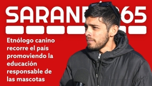 Et&oacute;logo canino Mart&iacute;n Sugo visit&oacute; Sarand&iacute; Grande y comparti&oacute; su experiencia en terapia con perros