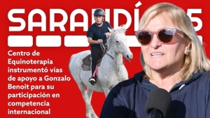 Gonzalo Benoit se prepara en Flores para representar a Centro de Equinoterapia de Sarand&iacute; Grande en competencia internacional
