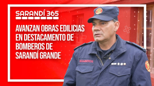 Un garage cerrado para proteger los veh&iacute;culos y varias mejoras concret&oacute; Destacamento de Bomberos de Sarand&iacute; Grande