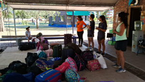 Ni&ntilde;os del programa "Escuelas de Verano" de Sarand&iacute; Grande llegaron hoy a campamento en Parque del Plata