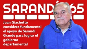"Si Sarand&iacute; vota bien, todo se puede dar" afirm&oacute; Juan Giachetto en lanzamiento de campa&ntilde;a del FA en Sarand&iacute; Grande
