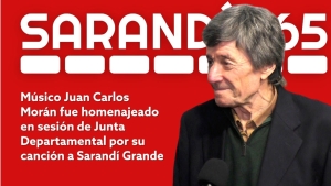 "Es algo que naci&oacute; del coraz&oacute;n" afirm&oacute; Juan Carlos Mor&aacute;n sobre su tema musical ras ser homenajeado en sesi&oacute;n de la Junta