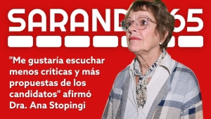 &ldquo;Ya no queremos escuchar cr&iacute;ticas, queremos escuchar qu&eacute; se va a hacer&rdquo; afirm&oacute; la Dra. Ana Stopingi sobre la campa&ntilde;a pol&iacute;tica