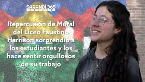 Liceales de Sarand&iacute; Grande se sienten sorprendidos y orgullosos de repercusi&oacute;n que tuvo su mural para promover la empat&iacute;a