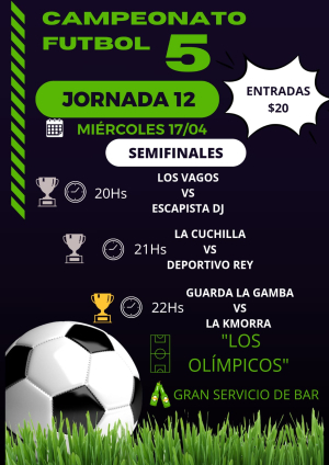Tres partidos habr&aacute; hoy en semifinales de Campeonato de F&uacute;tbol 5 en Sarand&iacute; Grande
