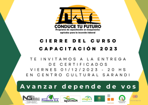 Ma&ntilde;ana celebrar&aacute;n cierre y entrega de certificados del Programa "Conduce tu futuro"