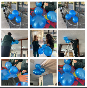 Alumnos del Liceo Faustino Harrison de Sarand&iacute; Grande conmemoraron con globos azules D&iacute;a Mundial del Autismo