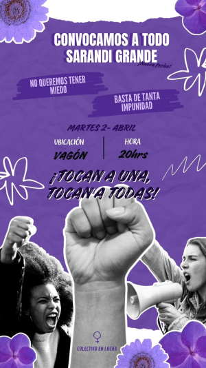 Realizar&aacute;n ma&ntilde;ana marcha suspendida ayer por lluvias en Sarand&iacute; Grande