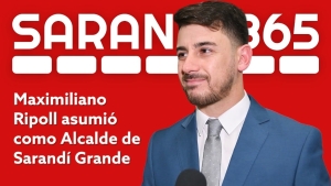 &ldquo;Tengo el honor de ser el alcalde y de suceder a Tano" expres&oacute; Maximiliano Ripoll al asumir como Alcalde de Sarand&iacute; Grande