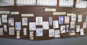 Estudiantes del Liceo Faustino Harrison destacaron la cultura de Sarand&iacute; Grande a trav&eacute;s de afiches
