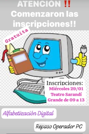 Comenzar&aacute;n el mi&eacute;rcoles inscripciones para dos cursos del Espacio de Inclusi&oacute;n Digital (EID) en Sarand&iacute; Grande