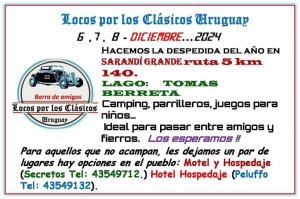 Gran encuentro anual de autos cl&aacute;sicos se celebrar&aacute; en Parque Tom&aacute;s Berreta de Sarand&iacute; Grande