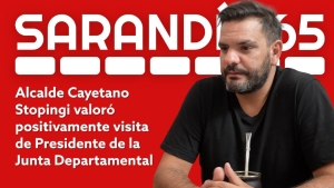 Alcalde de Sarand&iacute; Grande Cayetano Stopingi destac&oacute; visita del Presidente de la Junta Departamental
