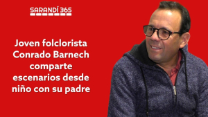 "Es un alegr&iacute;a enorme ver el apoyo de la gente" dijo padre del joven folclorista Conrado Barnech ante su debut en TV