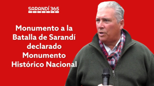 Bisnieto de Alejandro Gallinal destac&oacute; la importancia de que el Monumento a la Batalla de Sarand&iacute; haya sido declarado Monumento Nacional