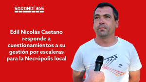 Edil Nicol&aacute;s Caetano respondi&oacute; a cuestionamiento a su gesti&oacute;n por escaleras para el cementerio de Sarand&iacute; Grande