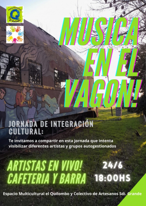 Preparan espect&aacute;culo musical en el Vag&oacute;n de los Artesanos de Sarand&iacute; Grande