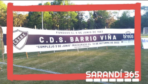 Barrio Vi&ntilde;a enfrenta hoy a Tabar&eacute; en baby en Sarand&iacute; Grande y ma&ntilde;ana a Atl&eacute;tico en mayores en Florida